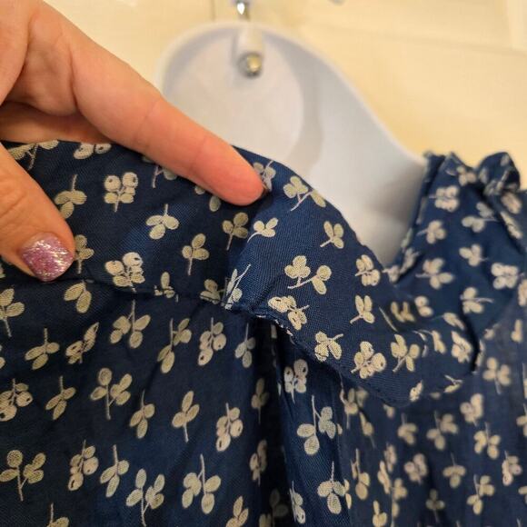 Velvet by Graham & Spencer Catrina Blue Spruce floral tank Resort wear Vacation - Picture 3 of 7